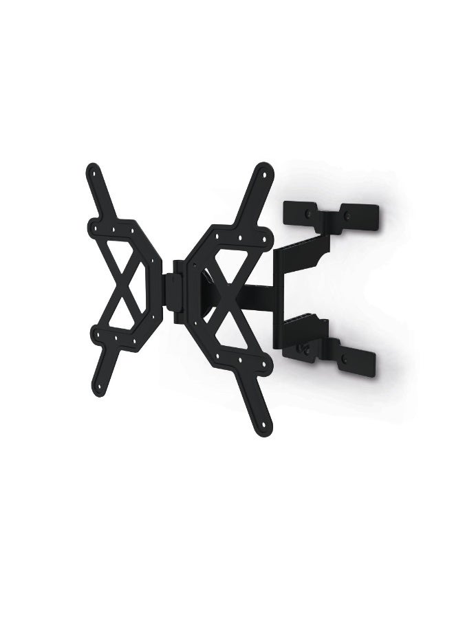 هاما حامل جداري للتلفزيون من هاما فول موشن "ألترا سليم"، مسطح للغاية، 400 × 400، 165 سم (65 بوصة)، أسود - Image 1